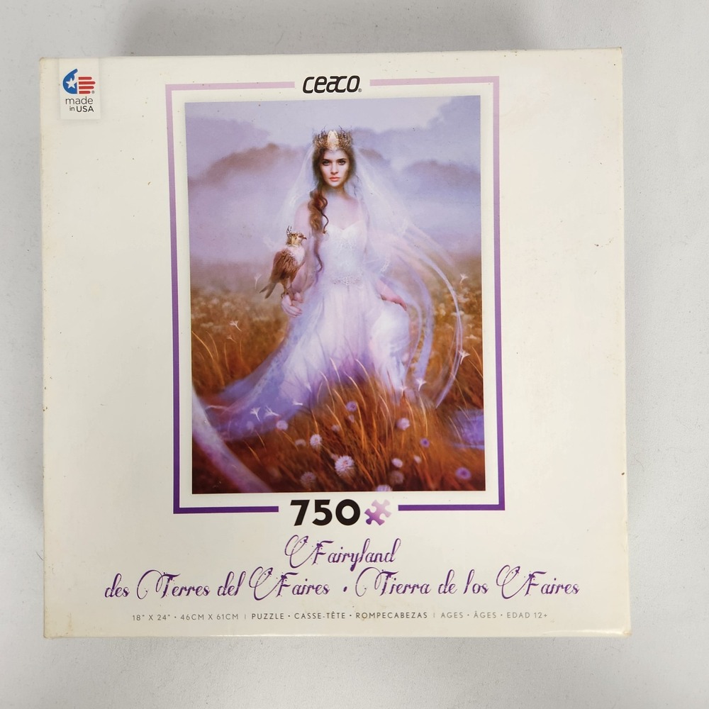 NIB Ceaco Fairyland Jigsaw 750 pc Puzzle Princess with Bird Series 2 Made in USA